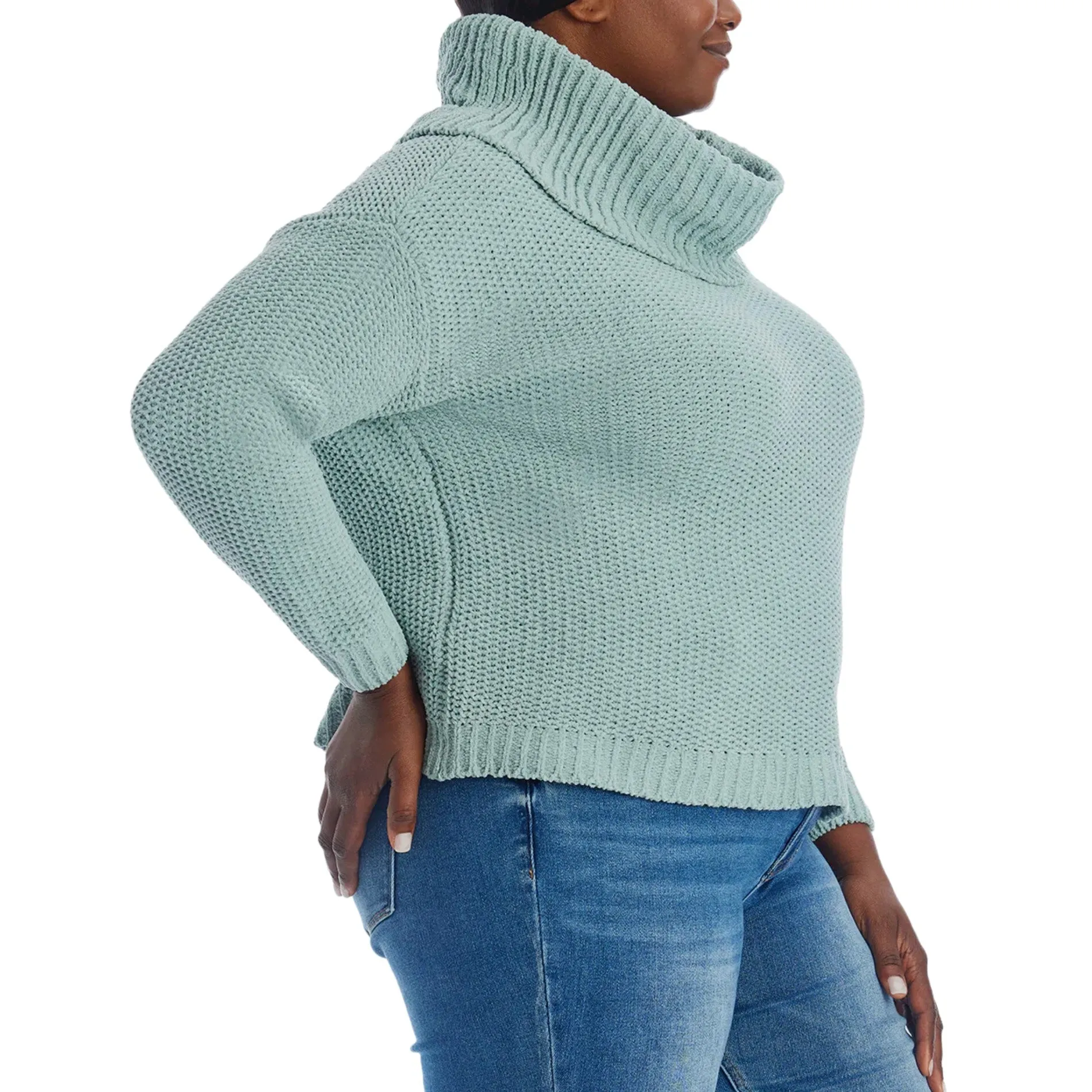 Adyson Parker Women's Plus Soft Knit Turtleneck Sweater