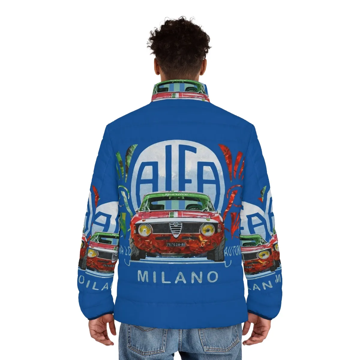 Alfa Romeo GTA Sprint Inspired Vintage Puffer Jacket