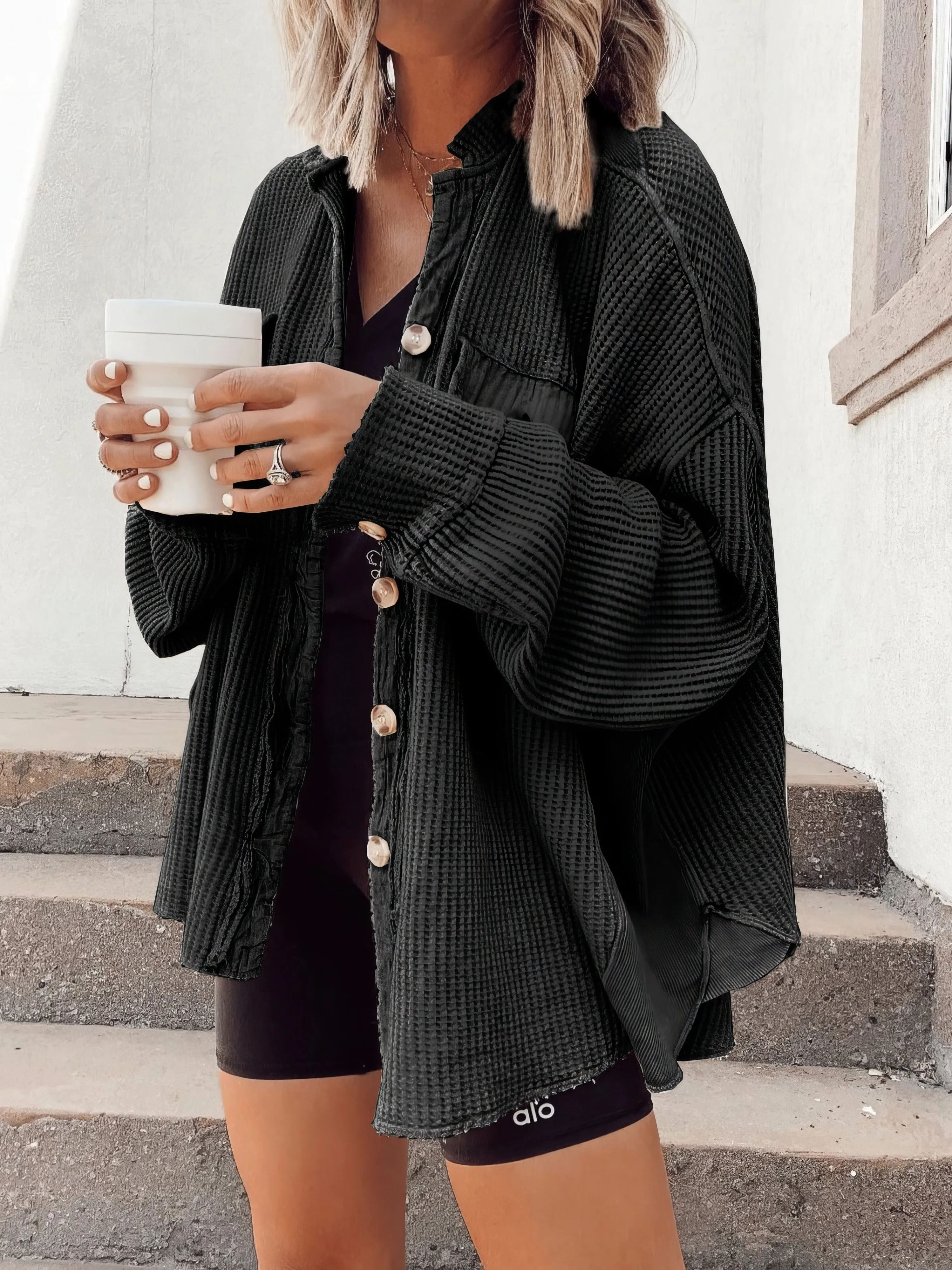 Autumn Winter Cable Knit Long Cardigan