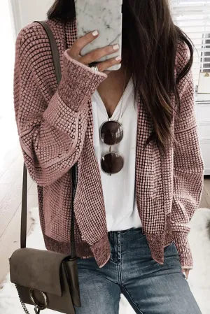 Autumn Winter Cable Knit Long Cardigan