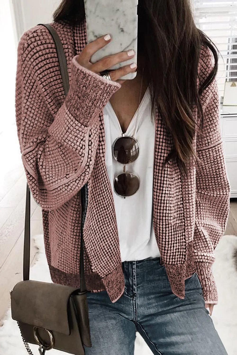 Autumn Winter Long Knitted Cardigan