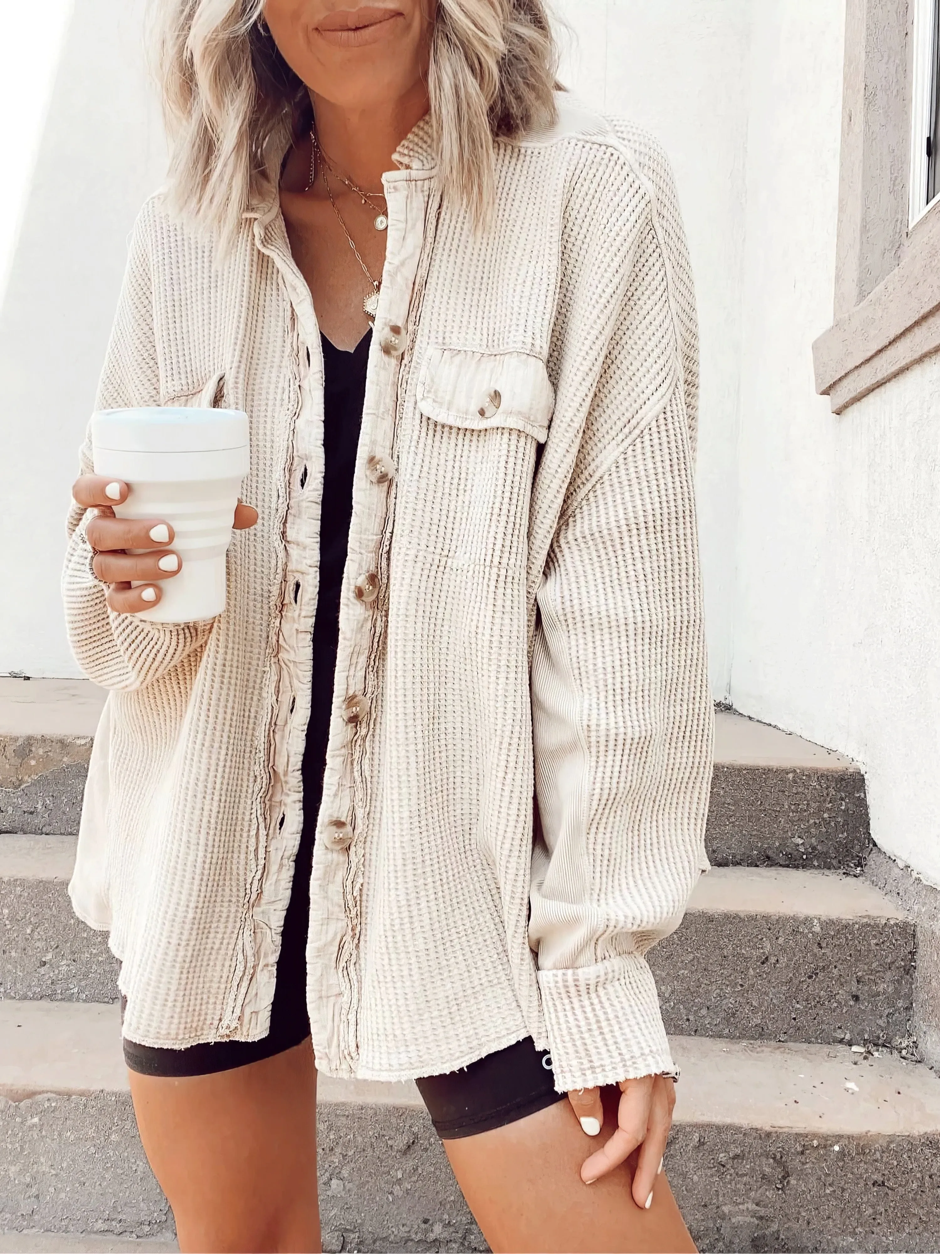 Autumn Winter Long Knitted Cardigan