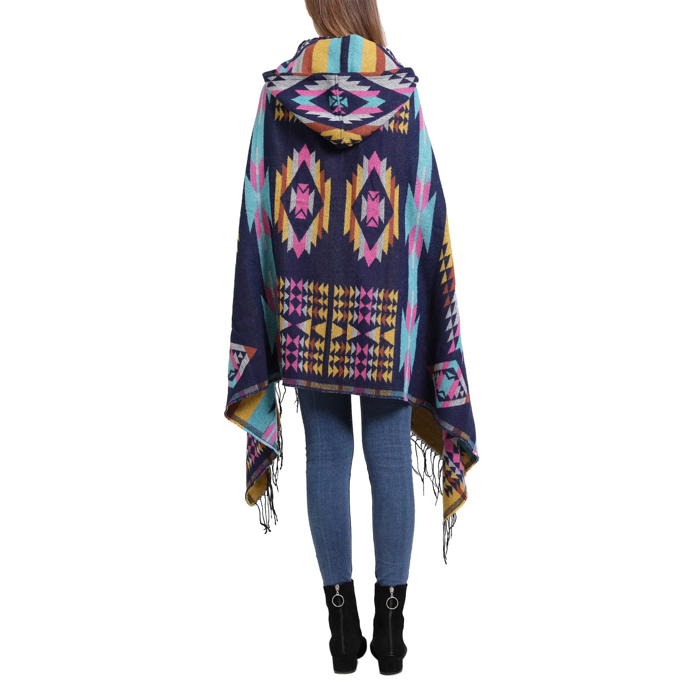 Aztec Hooded Cape