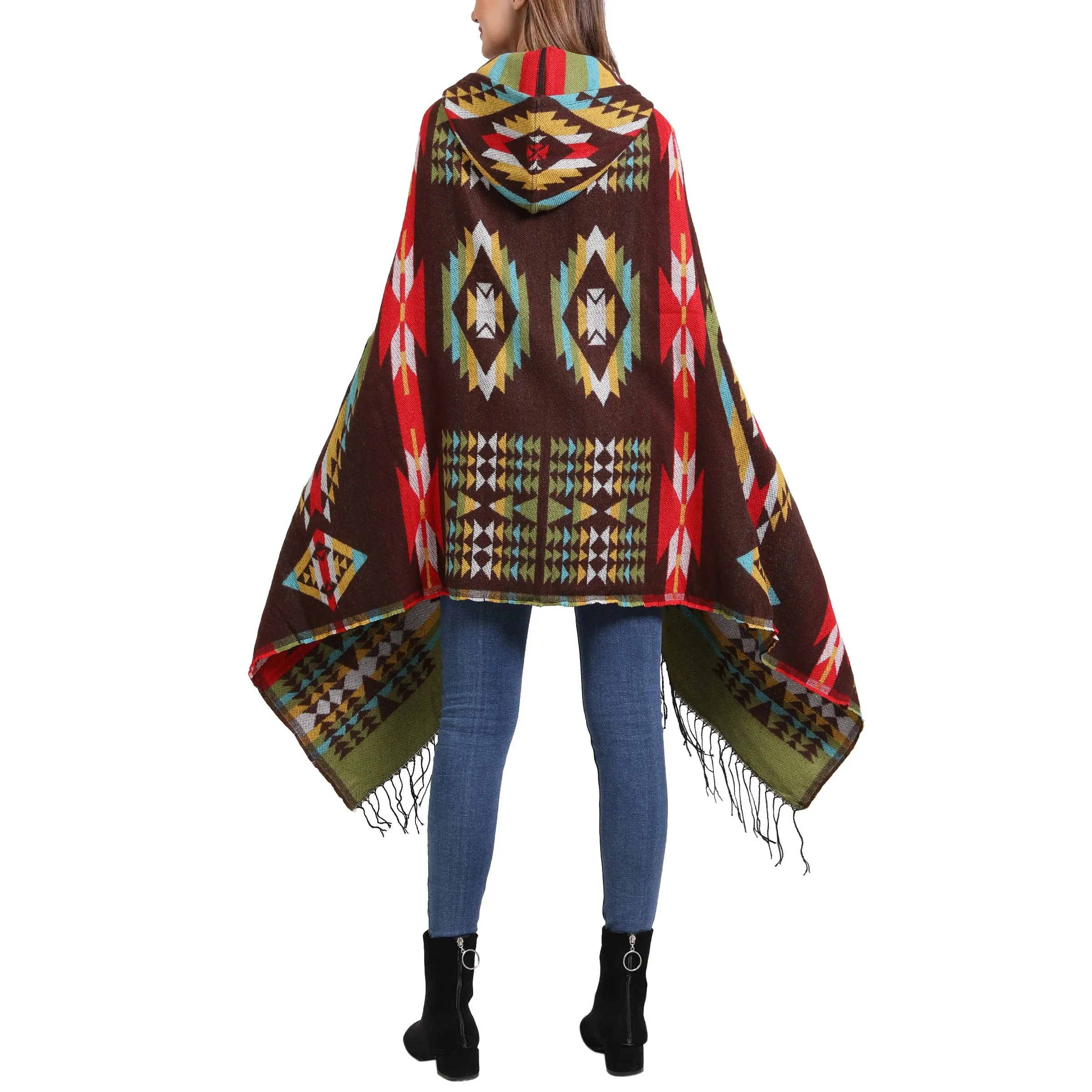 Aztec Hooded Cape