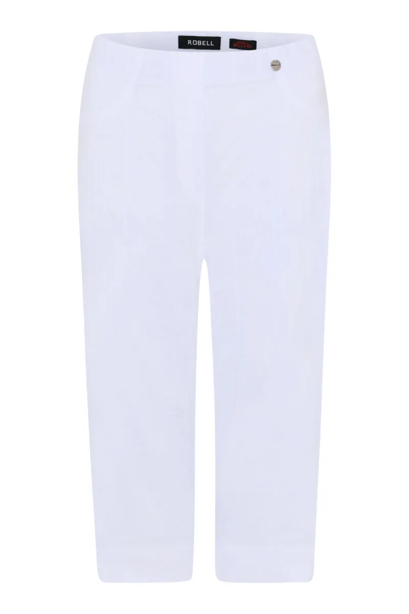 Bella 05 40cm Seersucker Trousers White