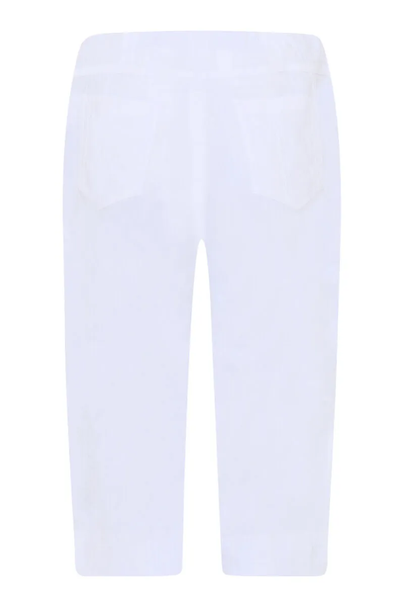 Bella 05 40cm Seersucker Trousers White