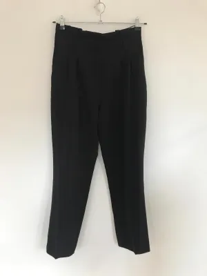 Black Straight Smart Trousers- High Rise, New Look, Size 10