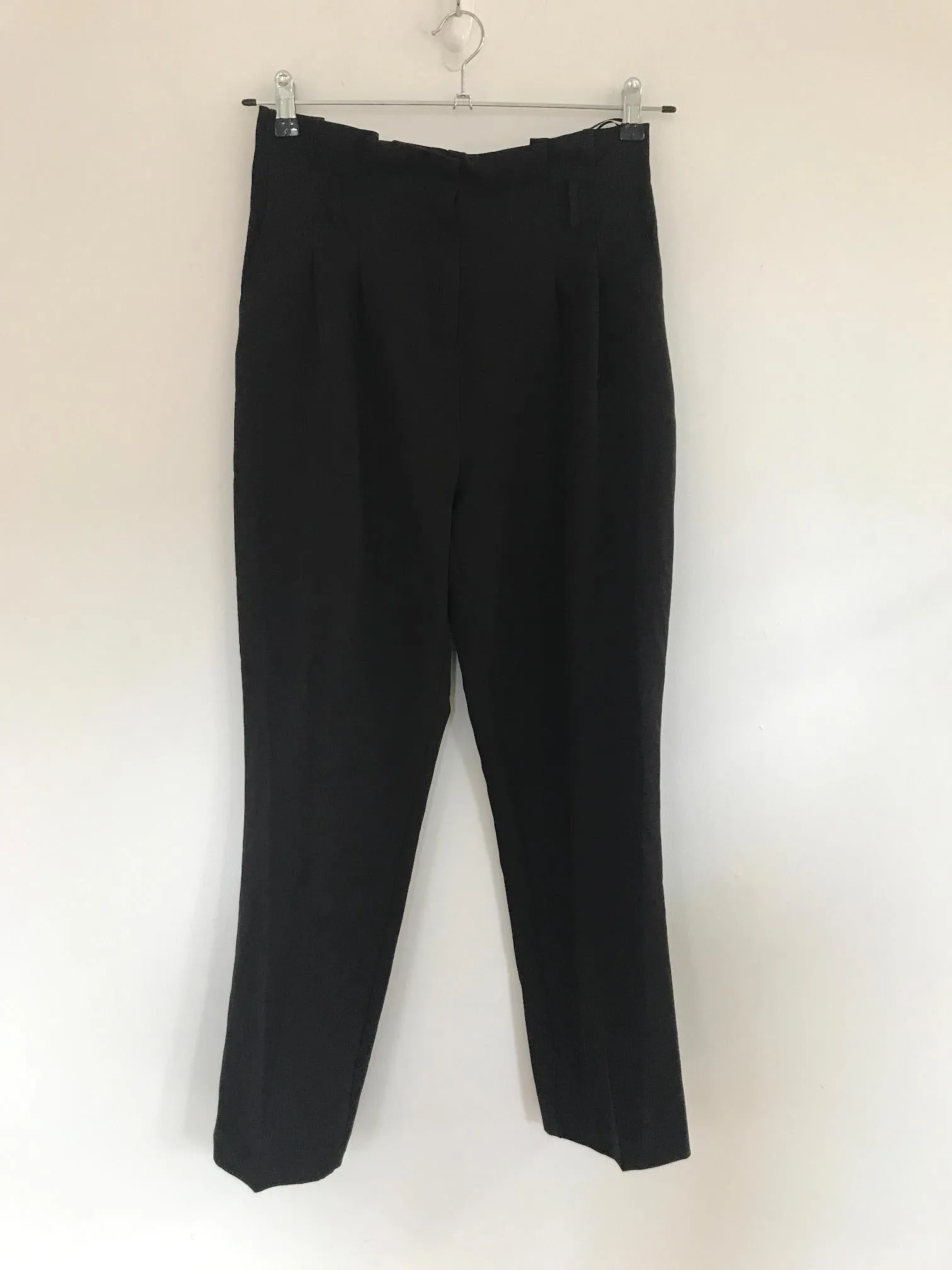 Black Straight Smart Trousers- High Rise, New Look, Size 10