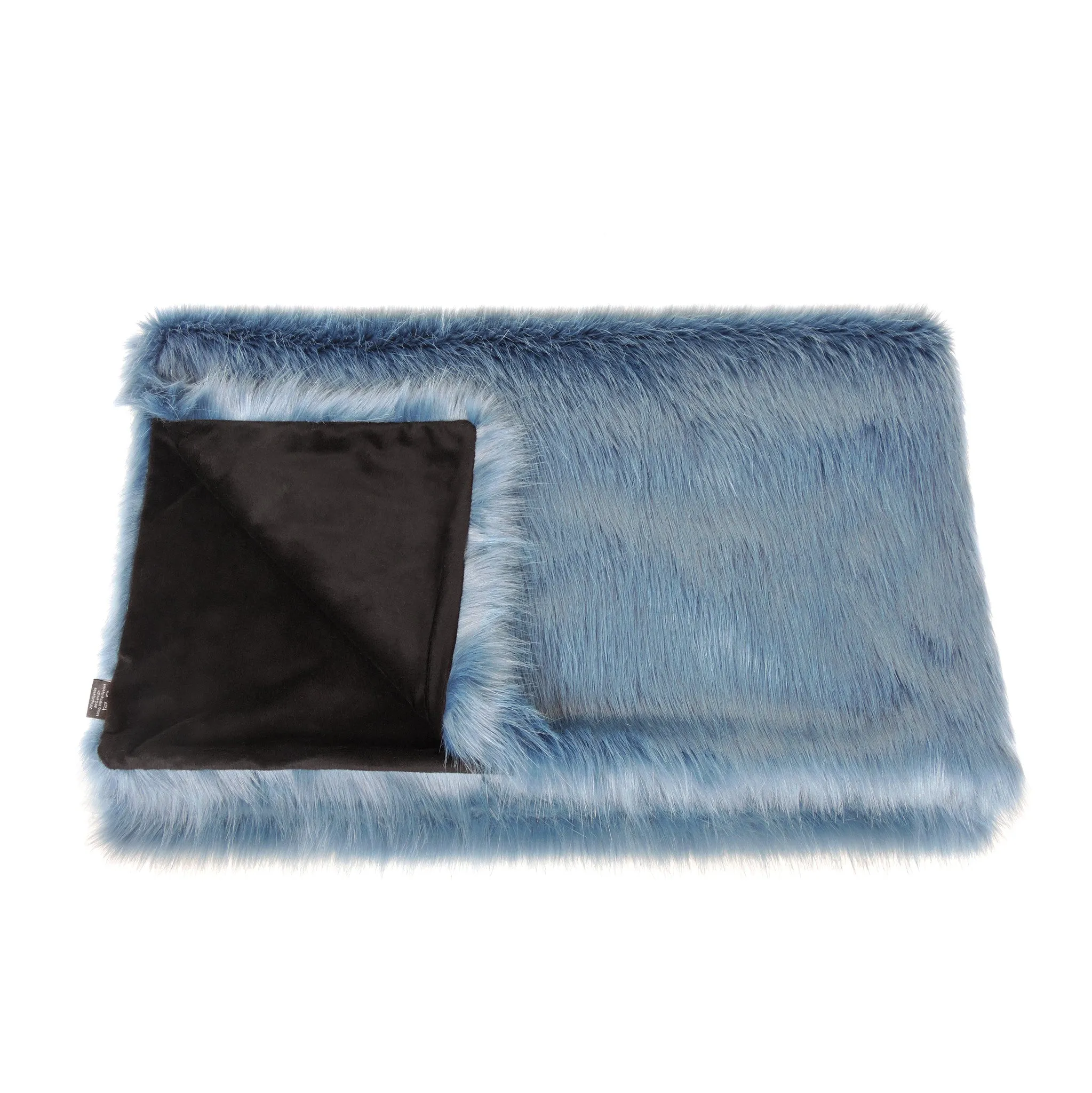 Blue Marine Faux Fur Comforter Throw