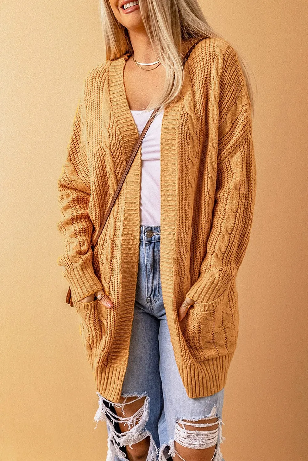 Bohemian Cable Knit Cardigan