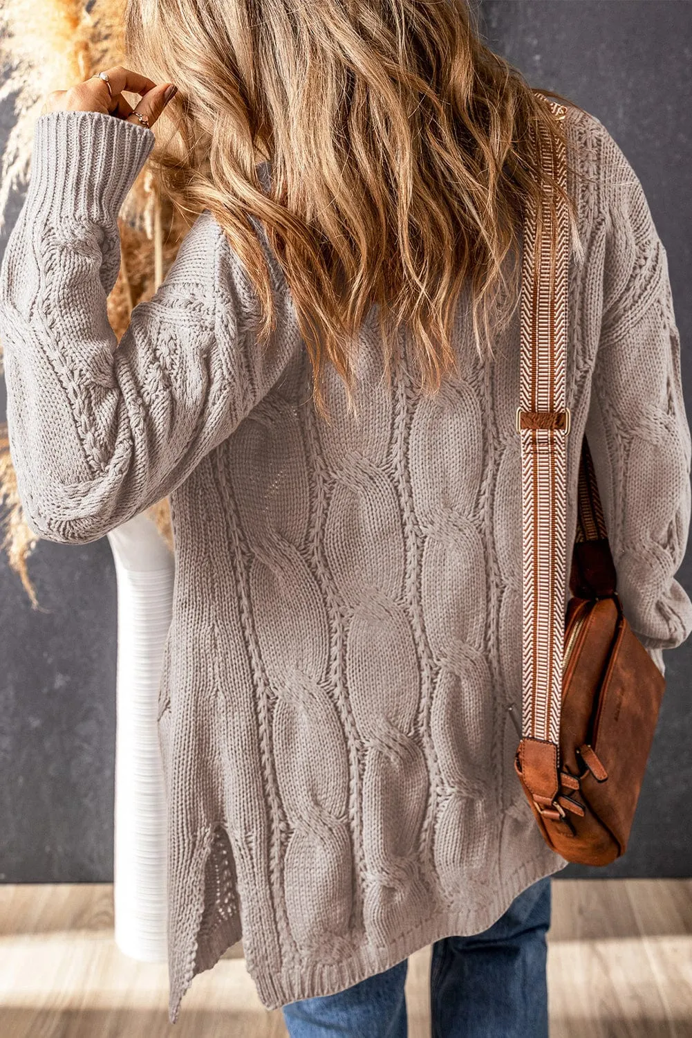 Bohemian Cable Knit Cardigan