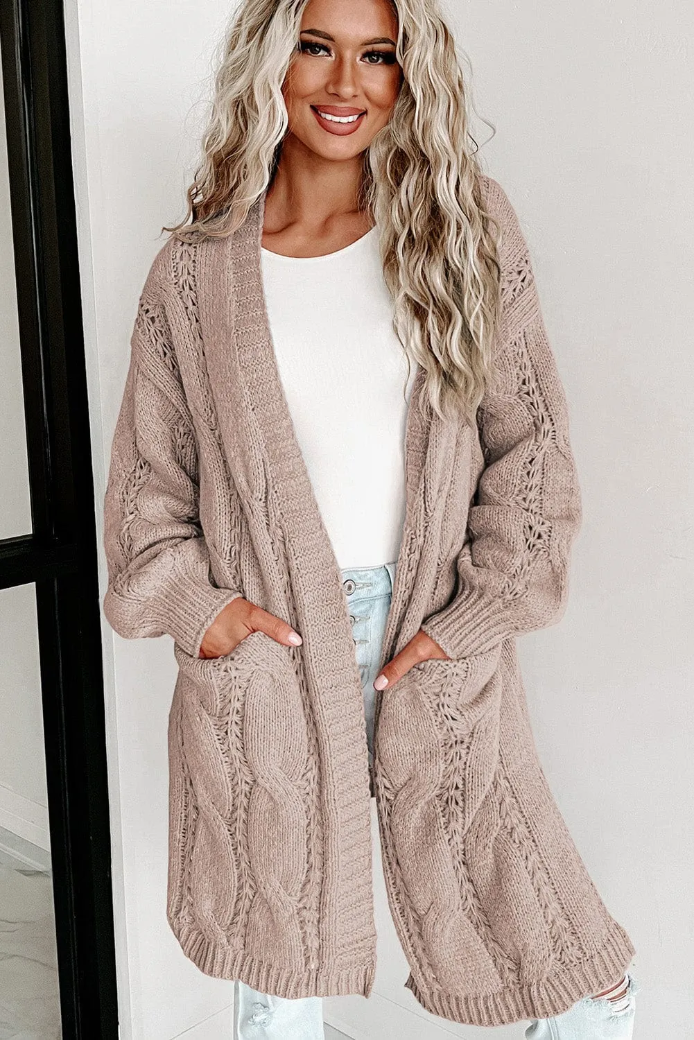 Bohemian Cable Knit Cardigan