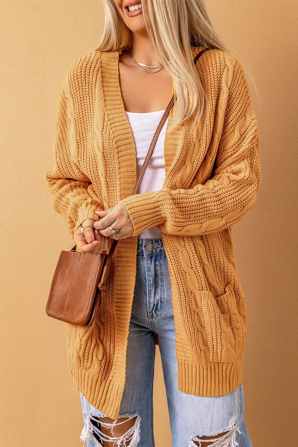 Bohemian Cable Knit Cardigan