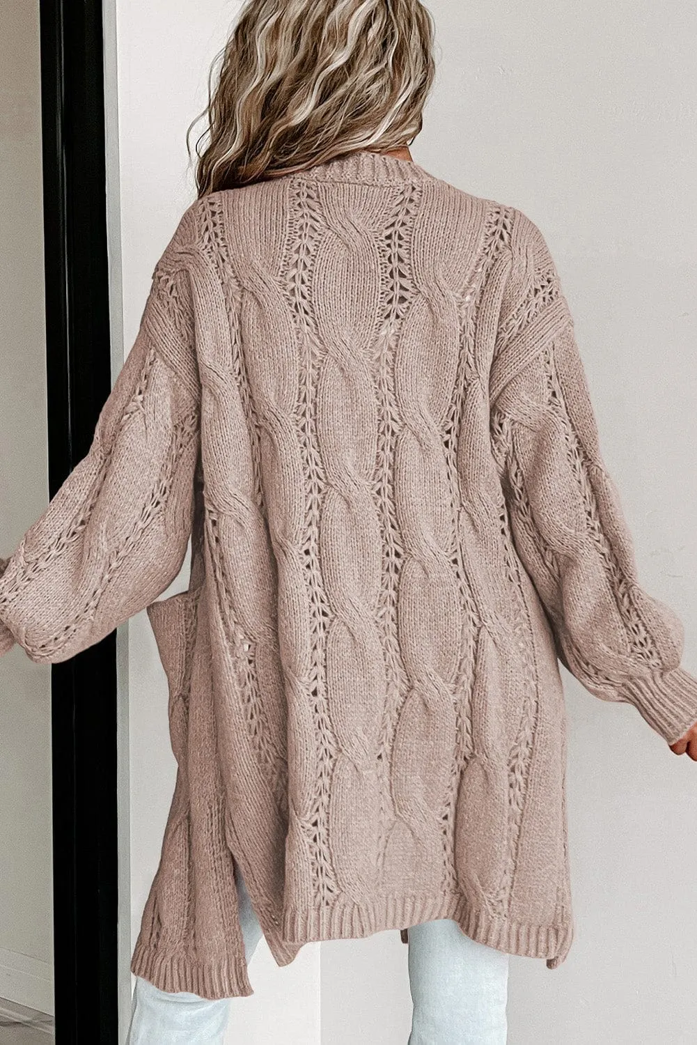 Bohemian Cable Knit Cardigan