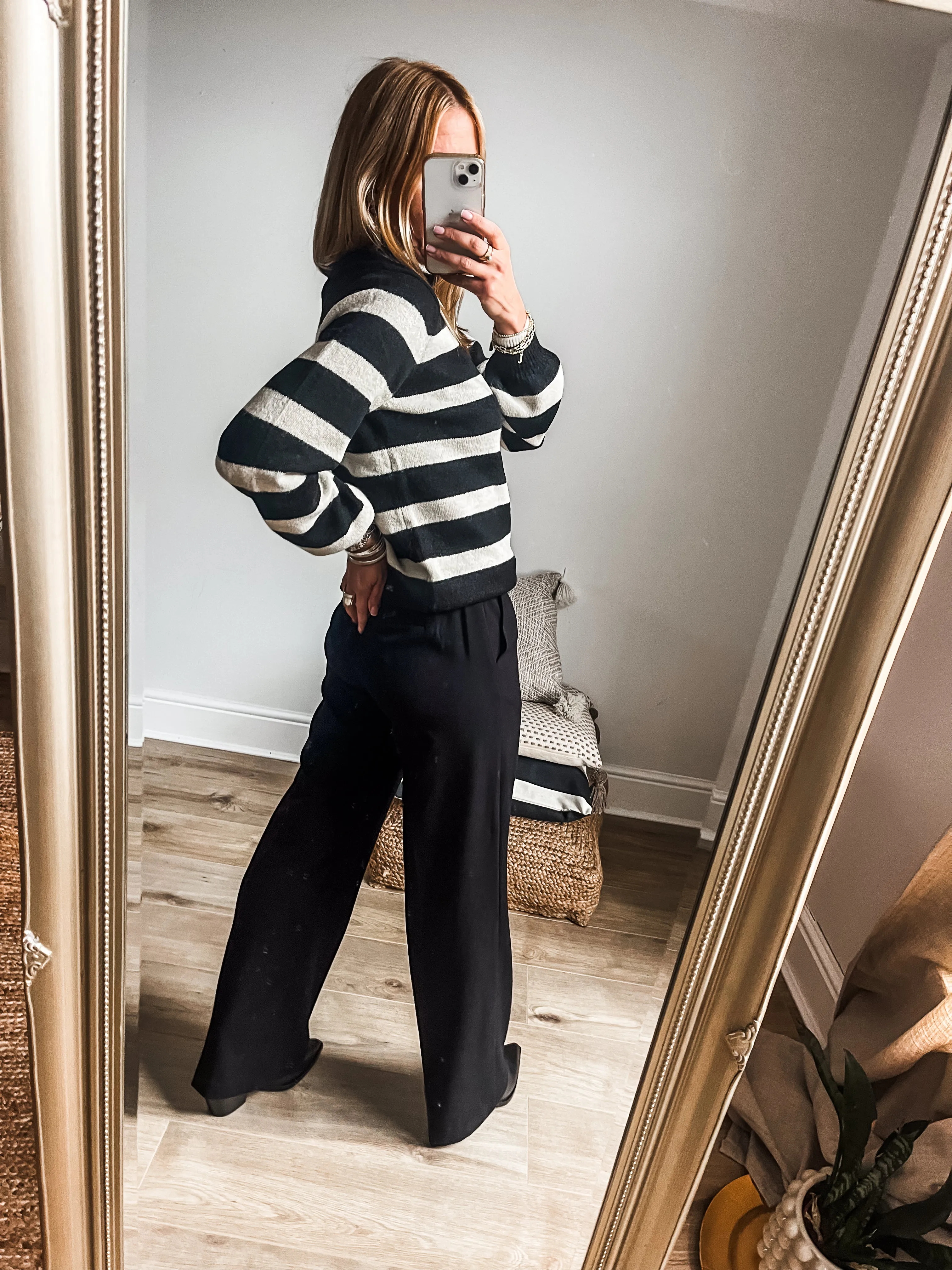 b.young Danta Wide Leg Trousers PREMIUM BRAND