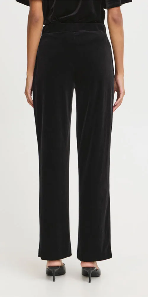 B.Young Velvet Pants, black