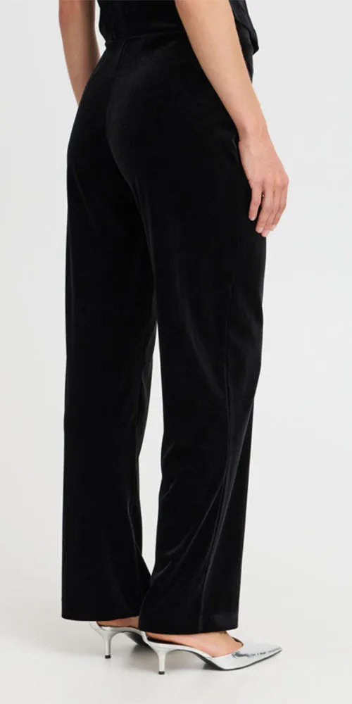 B.Young Velvet Pants, black