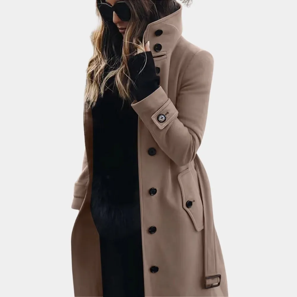 Classic Buttoned Overcoat