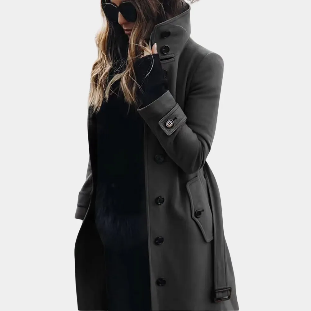 Classic Buttoned Overcoat