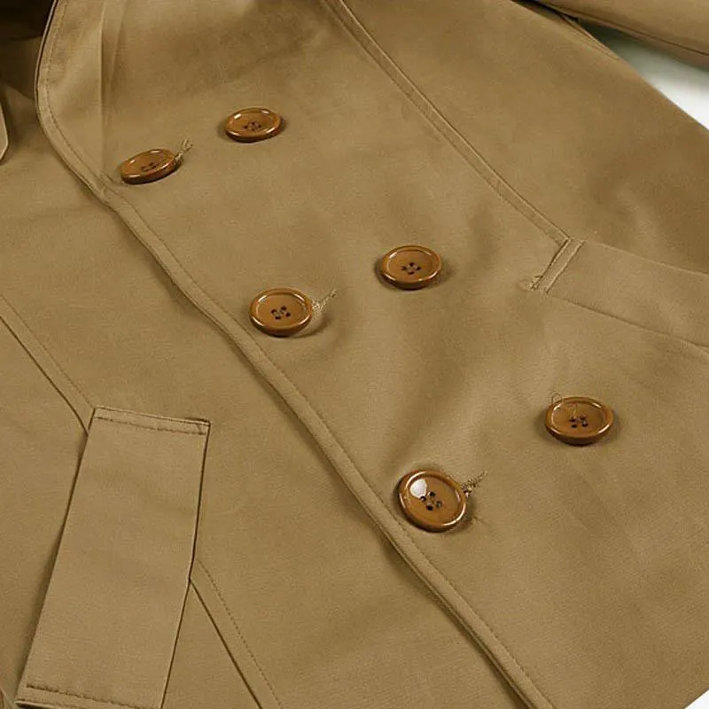 Classic Double Breasted Trench Coat