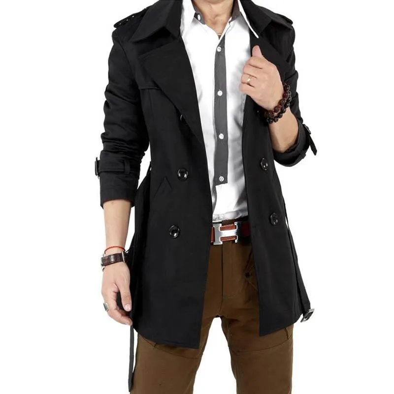 Classic Double Breasted Trench Coat