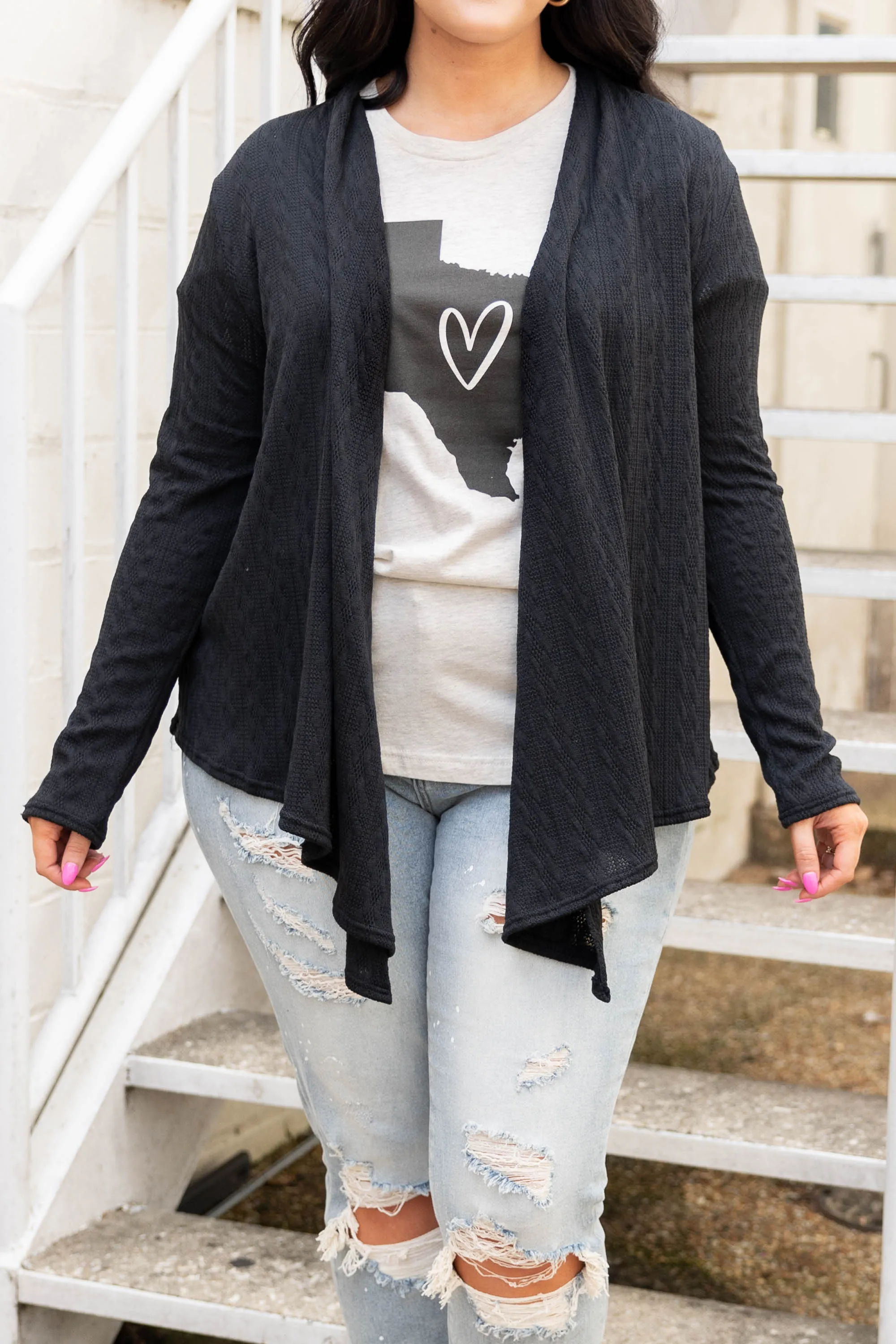 Classy Miss Cardigan, Black