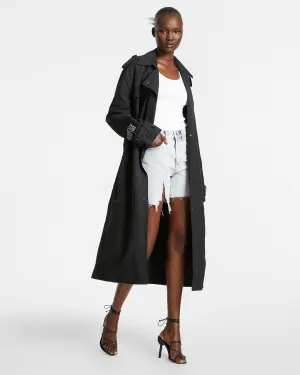 CYPHER TRENCH COAT BLACK