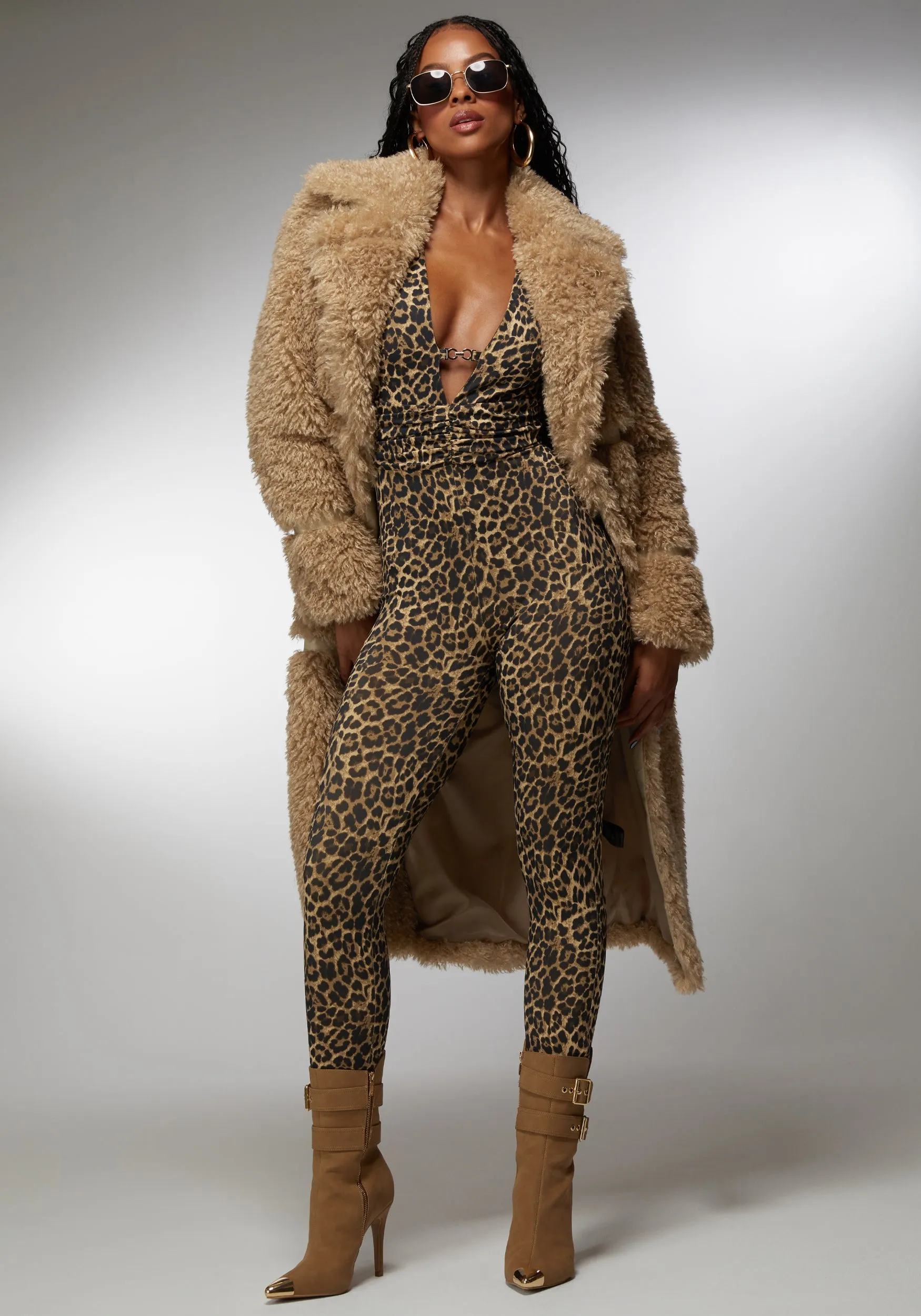 Faux Fur Maxi Coat