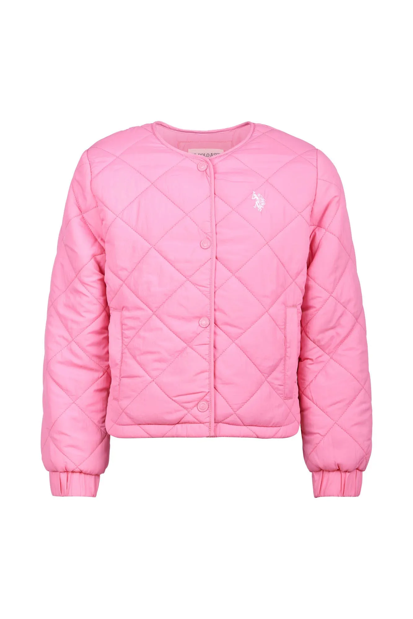 Girls Lightweight Puffer Jacket in Pink Cosmos