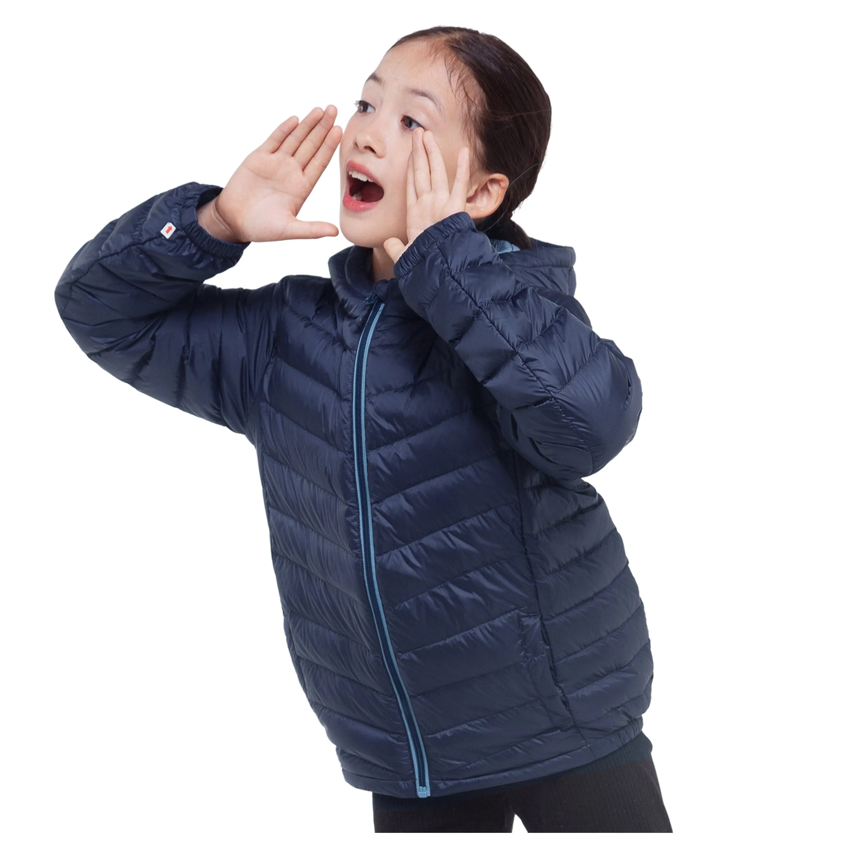 Girls' New Ultra Light Packable Down Puffer Jacket