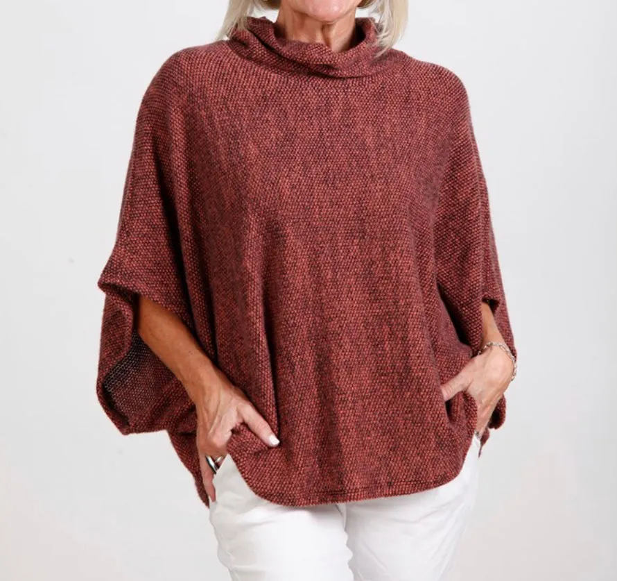 Goose Island 1165 Cowl Neck Poncho (20 Colours)