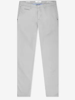 Grey Fabio Cotton Trousers