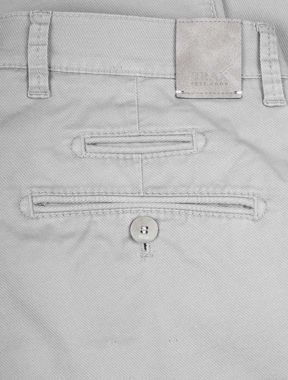 Grey Fabio Cotton Trousers