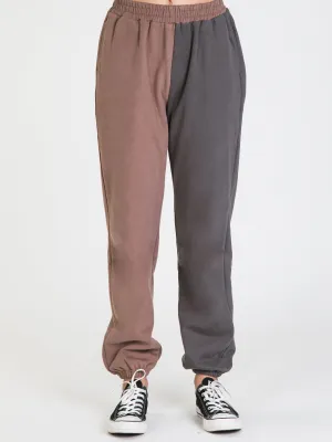 HARLOW COLOURBLOCK FLEECE JOGGER - CLEARANCE