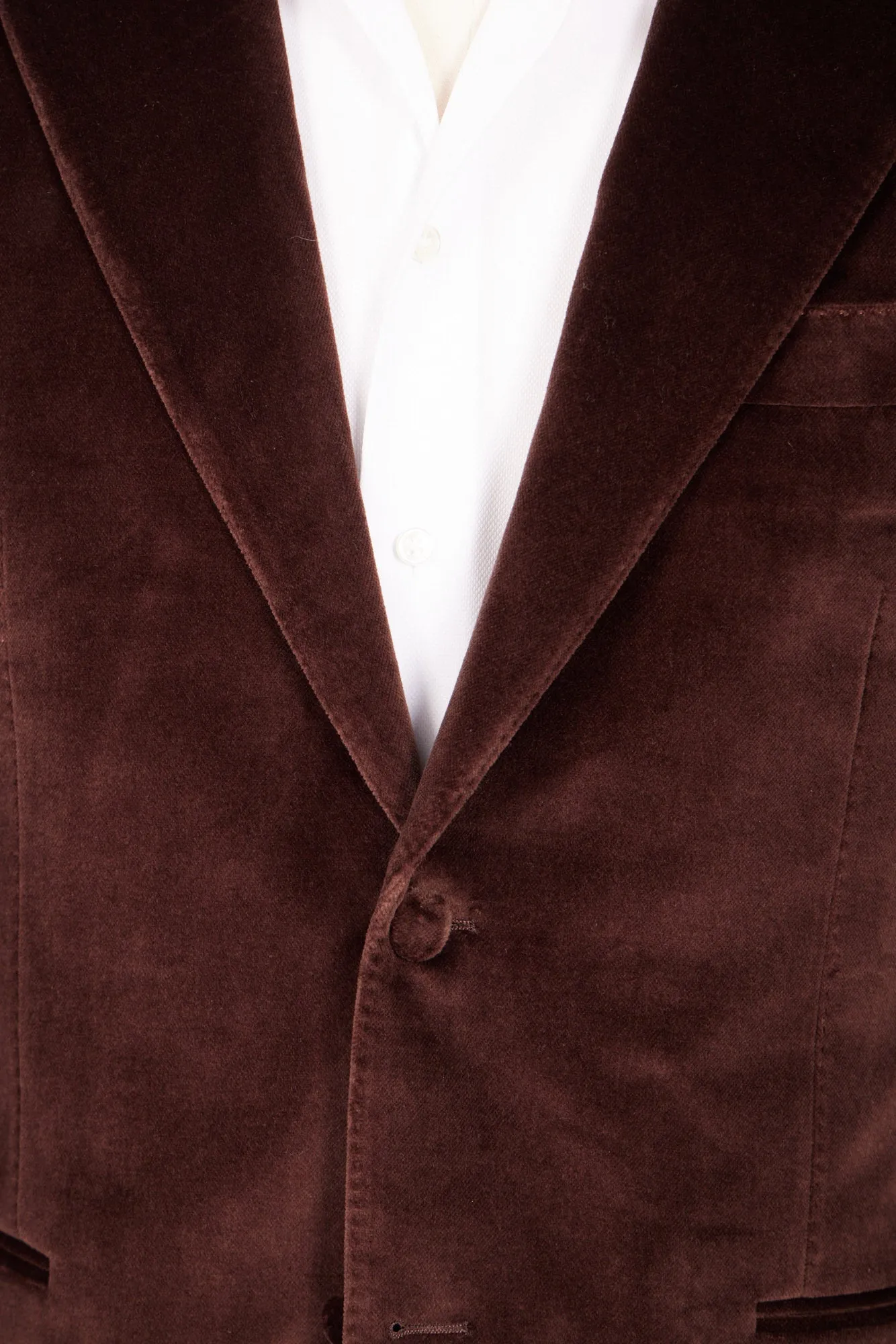 HENRY SARTORIAL Velvet Jacket BROWN