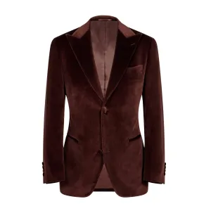 HENRY SARTORIAL Velvet Jacket BROWN