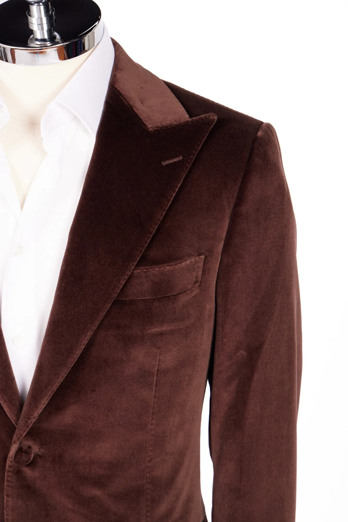 HENRY SARTORIAL Velvet Jacket BROWN