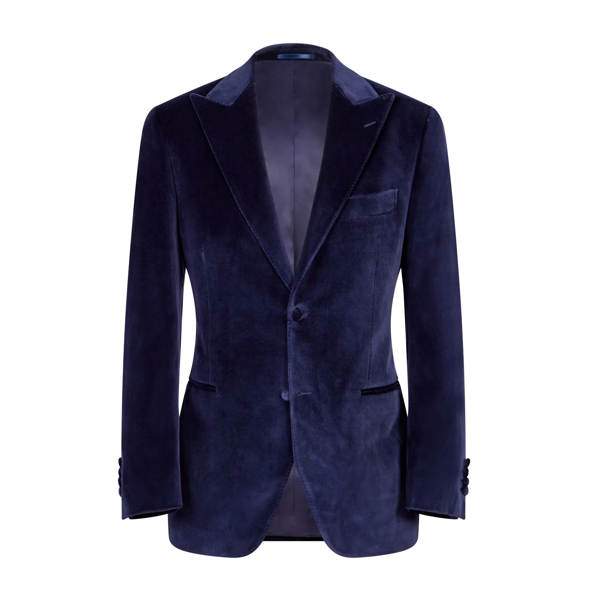 HENRY SARTORIAL Velvet Jacket NAVY