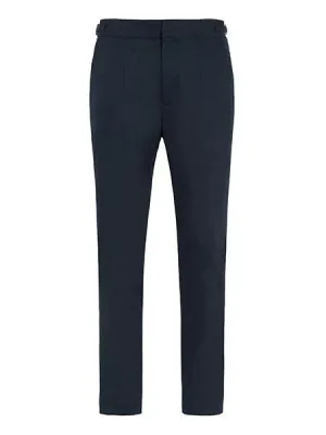 High Waisted Trousers - Navy