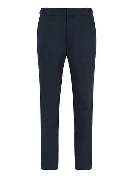 High Waisted Trousers - Navy