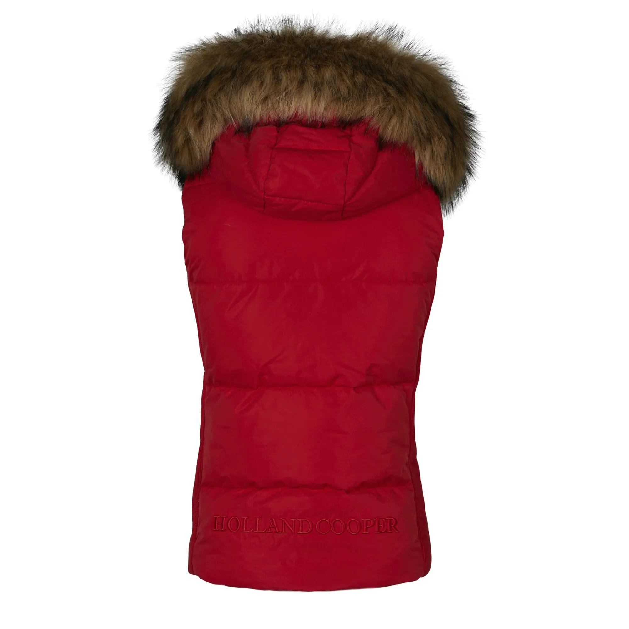 Holland Cooper Team Hooded Gilet - Heritage Red