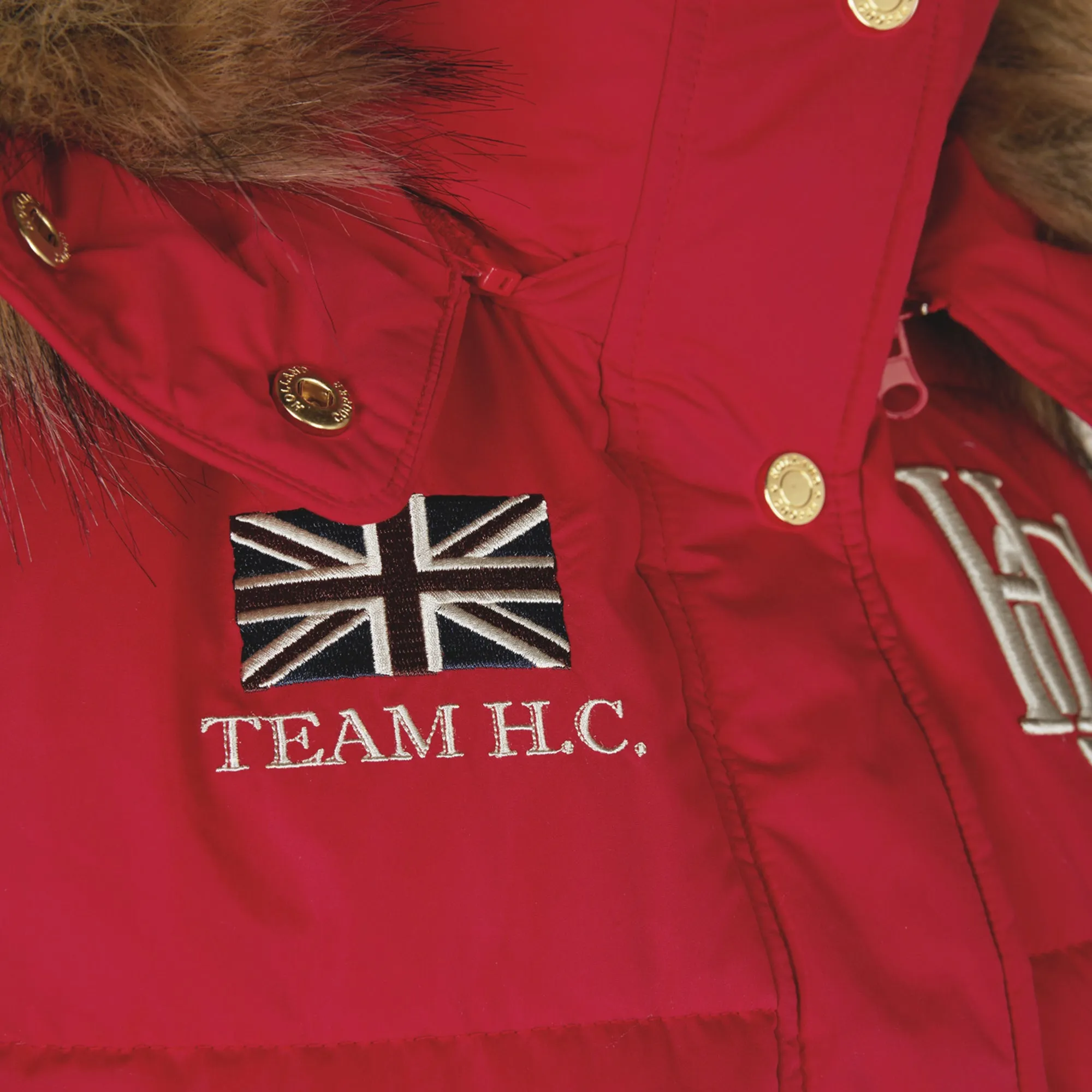 Holland Cooper Team Hooded Gilet - Heritage Red