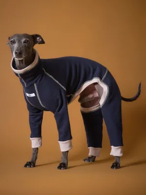 Italian Greyhound / Whippet Blue Turtleneck Jumpsuit ORLY