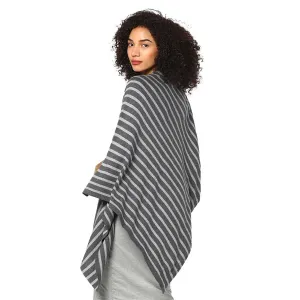 Knitted Fashion/ Maternity Poncho Garnet (Grey)