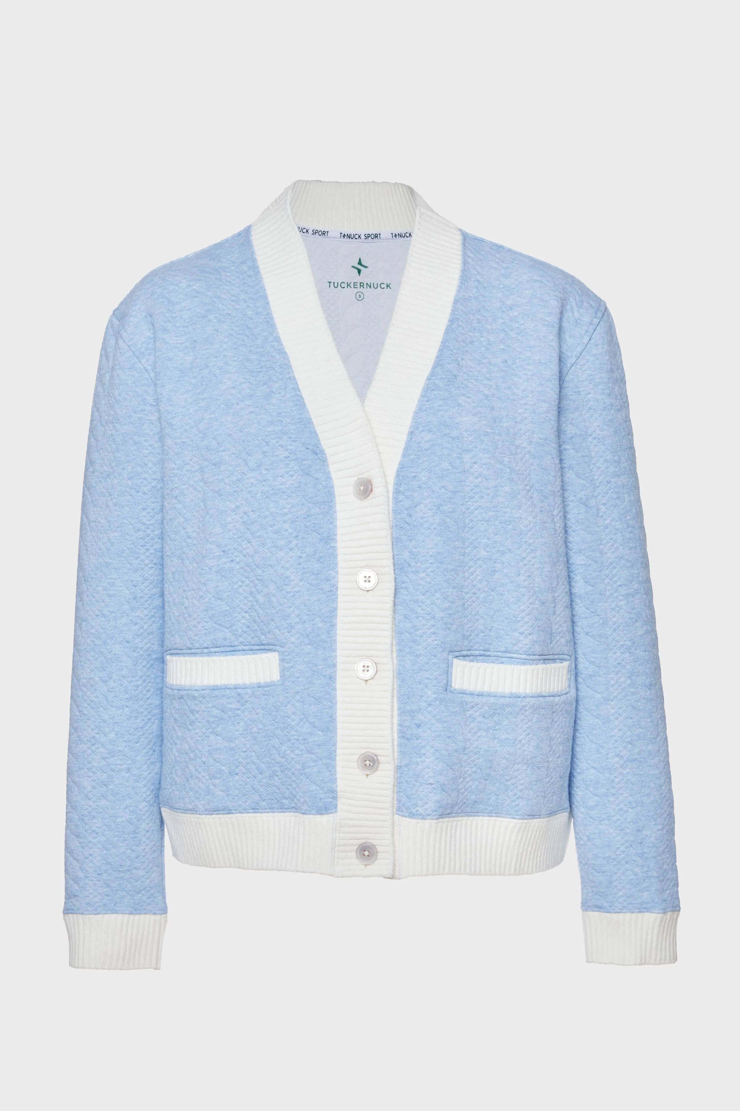 Light Blue Cable Charley Cardigan