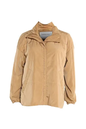 Lightweight Puffer Jacket in Brown