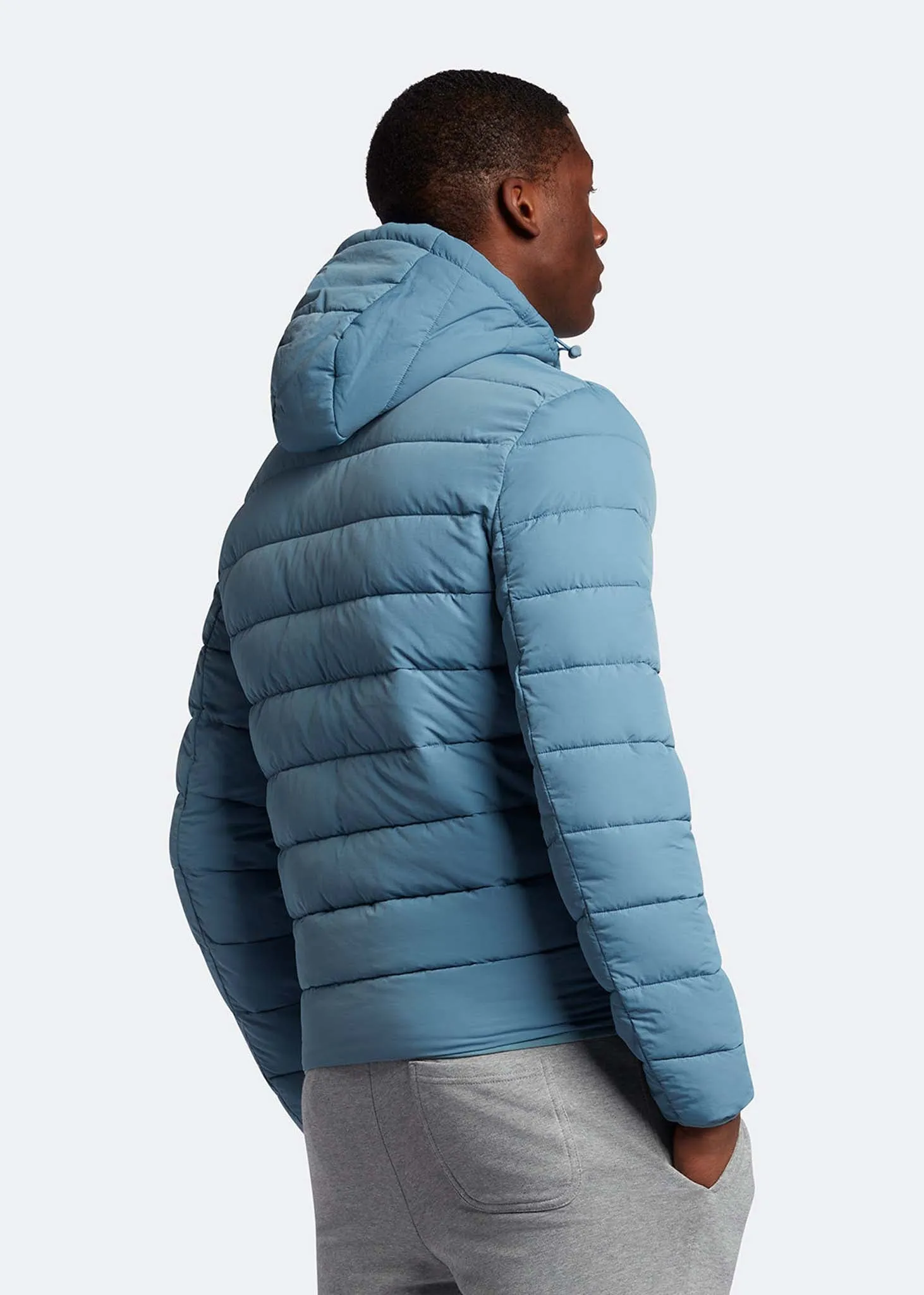 Lightweight puffer jacket - skipton blue