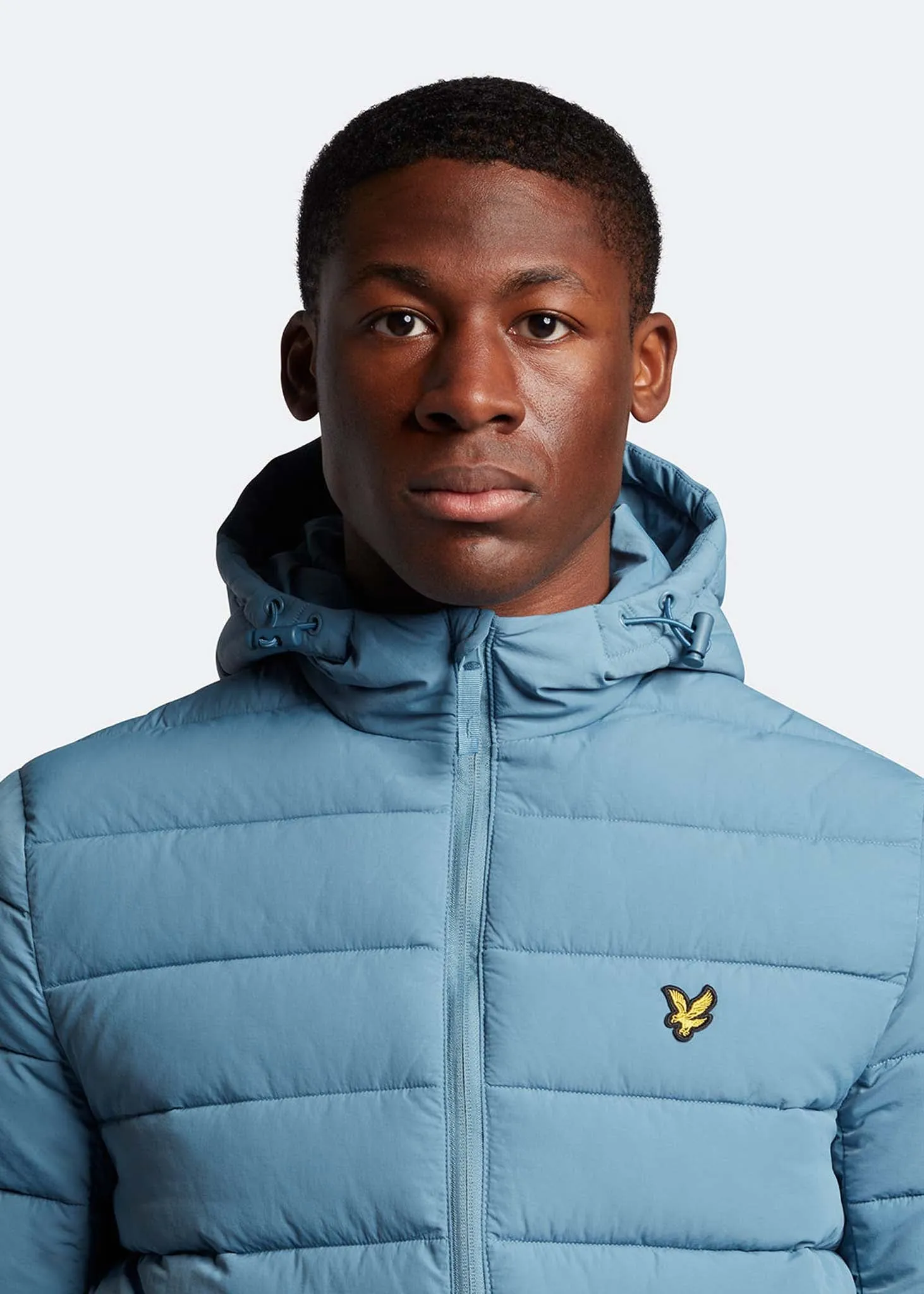 Lightweight puffer jacket - skipton blue