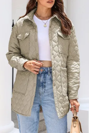 Little Daisy Closet Quilted Button Down Puffer Coat