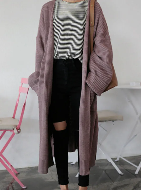 Long Cardigan Ladies Spring Fashion Long Knit Sweater